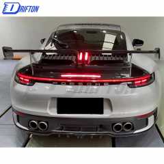Techart Style Dry Carbon Fiber Rear Spoiler For Porsche 911 992 Carrera S 2019-2023
