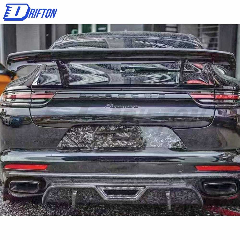 OKING Style Dry Carbon Fiber Rear Diffuser For Porsche Panamera 971 2017-2018