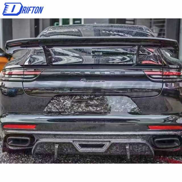 OKING Style Dry Carbon Fiber Rear Diffuser For Porsche Panamera 971 2017-2018