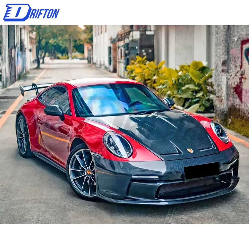 GT3 Style Full Dry Carbon Fiber Front Bumper For Porsche 911 992 Carrera S 2019-2023