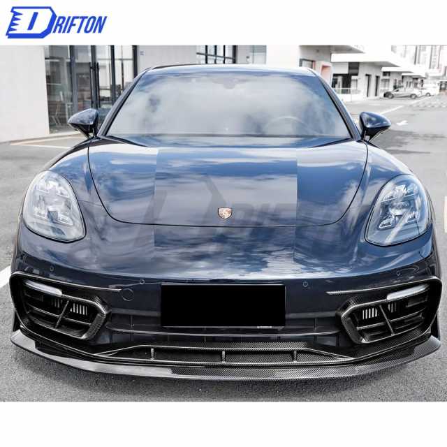 Paktechz Style Dry Carbon Fiber Front Lip Up For Porsche Panamera 971 2017-2018