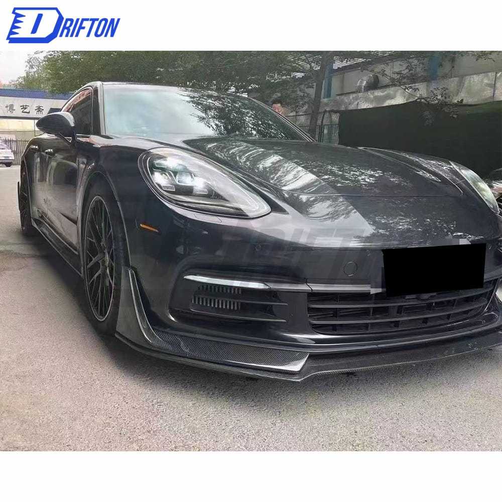 OKING Style Dry Carbon Fiber Front Lip For Porsche Panamera 971 2017-2018