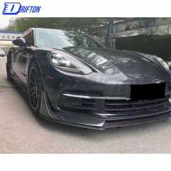 OKING Style Dry Carbon Fiber Front Lip For Porsche Panamera 971 2017-2018