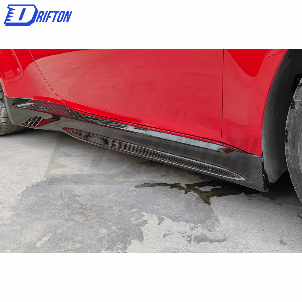 Z007 Style Dry Carbon Fiber Side Skirt For Porsche 911 992 Carrera S 2019-2023