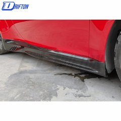 Z007 Style Dry Carbon Fiber Side Skirt For Porsche 911 992 Carrera S 2019-2023
