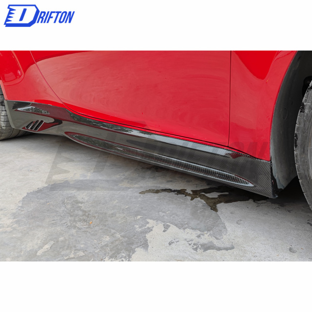 Z007 Style Dry Carbon Fiber Side Skirt For Porsche 911 992 Carrera S 2019-2023