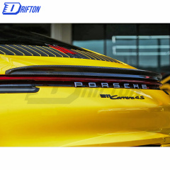 TechArt Style Dry Carbon Fiber Trunk Spoiler For Porsche 911 992 Carrera 2019-2023