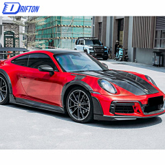 Z007 Style Dry Carbon Fiber Hood For Porsche 911 992 Carrera S 2019-2023