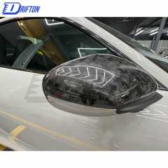 OEM Style Forged Dry Carbon Fiber Mirror Cover For Porsche 911 992 Carrera S 2019-2023