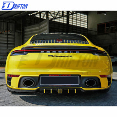 TechArt Style Dry Carbon Fiber Trunk Spoiler For Porsche 911 992 Carrera 2019-2023