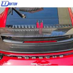 Sport Design Style Dry Carbon Fiber Rear Spoiler For Porsche 911 992 Carrera S 2019-2023