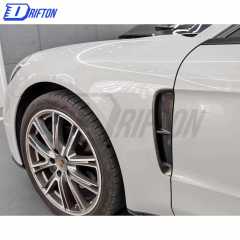 OKING Style Dry Carbon Fiber Side Vent For Porsche Panamera 971 2017-2018