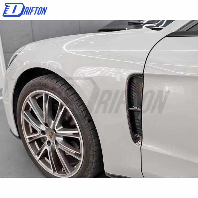 OKING Style Dry Carbon Fiber Side Vent For Porsche Panamera 971 2017-2018