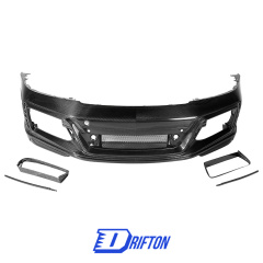 TechArt GTstreet Style Dry Carbon Fiber Front Bumper For Porsche 911 992 Turbo S Carrera 2019-2023