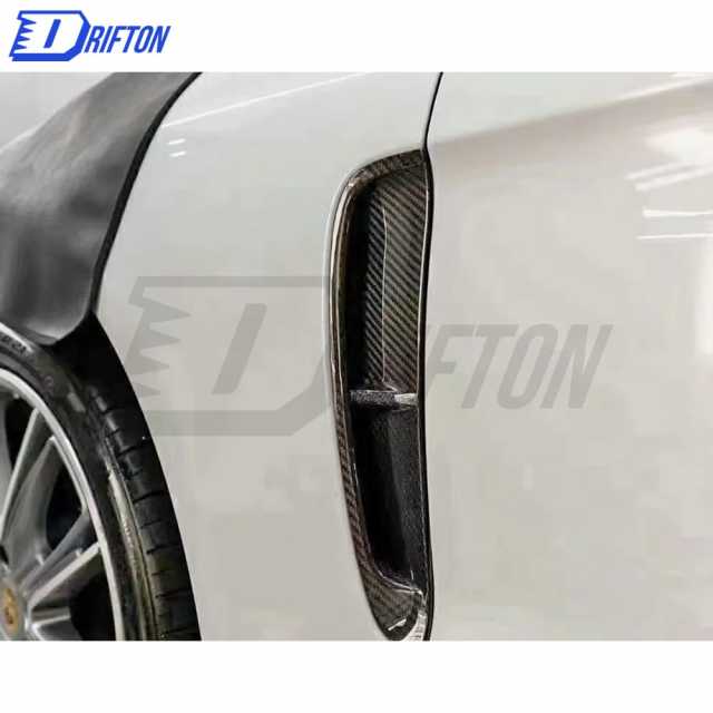 OKING Style Dry Carbon Fiber Side Vent For Porsche Panamera 971 2017-2018