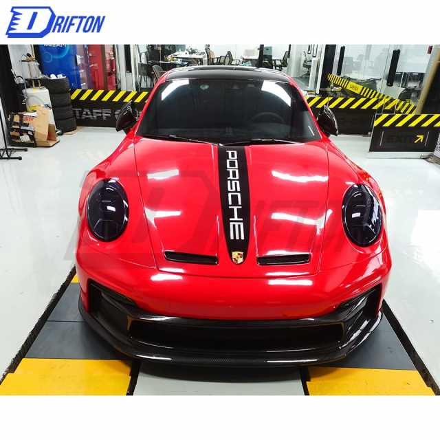 GT3 Style Dry Carbon Fiber With Portion Primer Front Bumper For Porsche 911 992 Carrera S 2019-2023