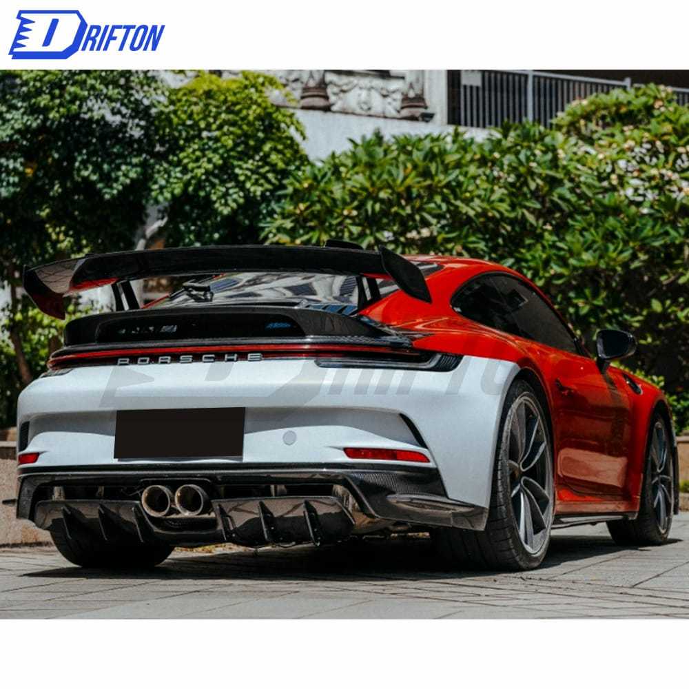 GT3 Style Dry Carbon Fiber With Portion Primer For Porsche 911 992 Carrera S 2019-2023