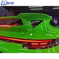 Sport Design Style Dry Carbon Fiber With Full Primer Rear Spoiler For Porsche 911 992 Carrera S 2019-2023
