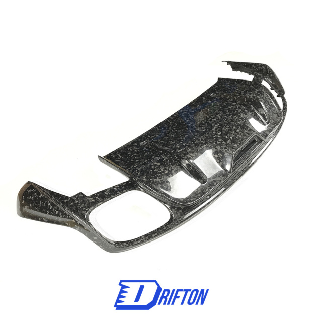 OKING Style Dry Carbon Fiber Rear Diffuser For Porsche Panamera 971 2017-2018