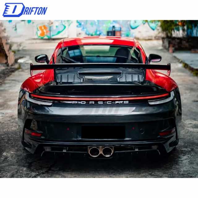 GT3 Style Dry Carbon Fiber With Portion Primer For Porsche 911 992 Carrera S 2019-2023