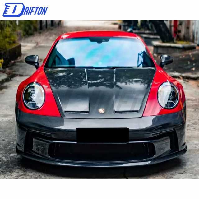 GT3 Style Full Dry Carbon Fiber Front Bumper For Porsche 911 992 Carrera S 2019-2023