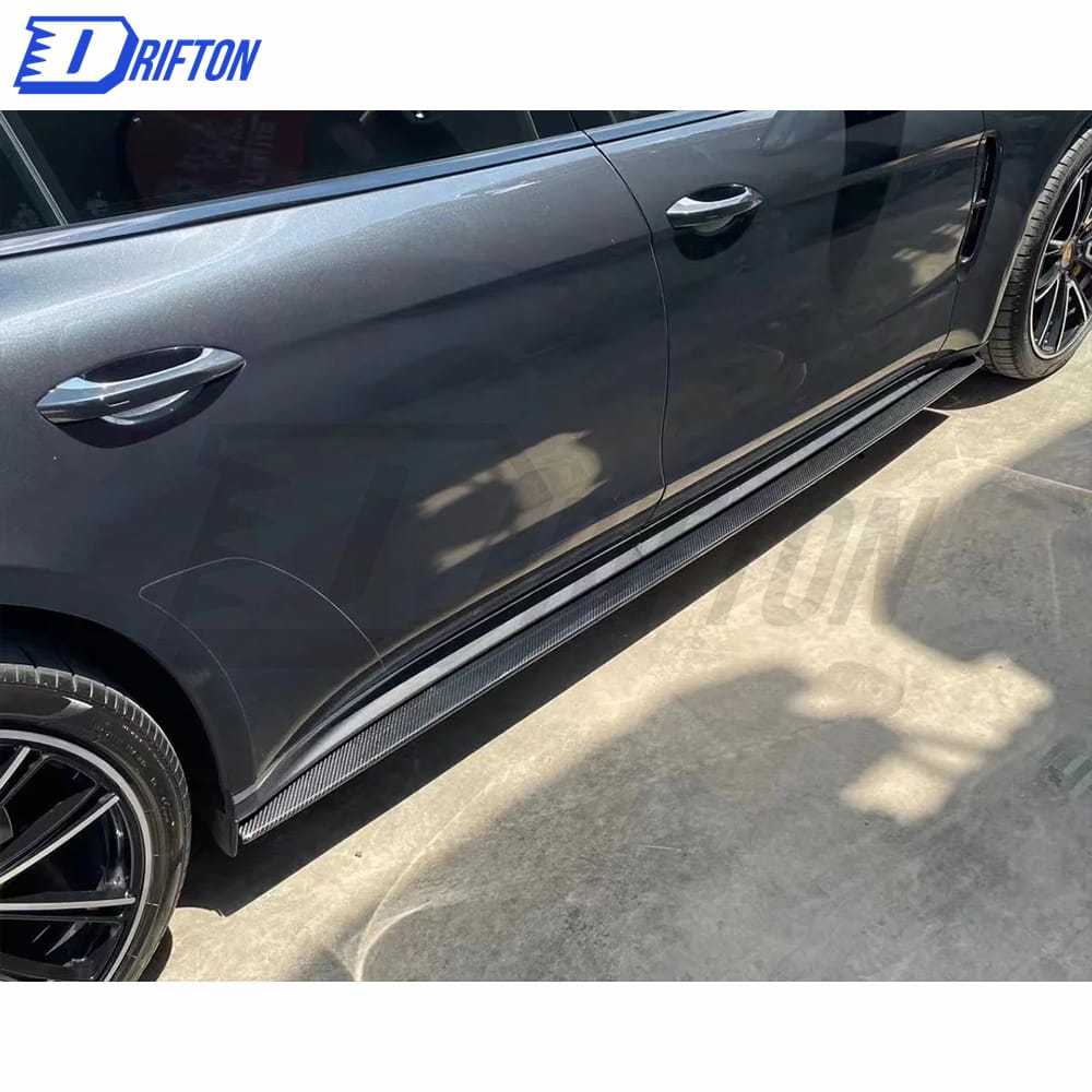 Dry Carbon Fiber Side Skirt For Porsche Panamera 971 971.1 971.2 2017-2023