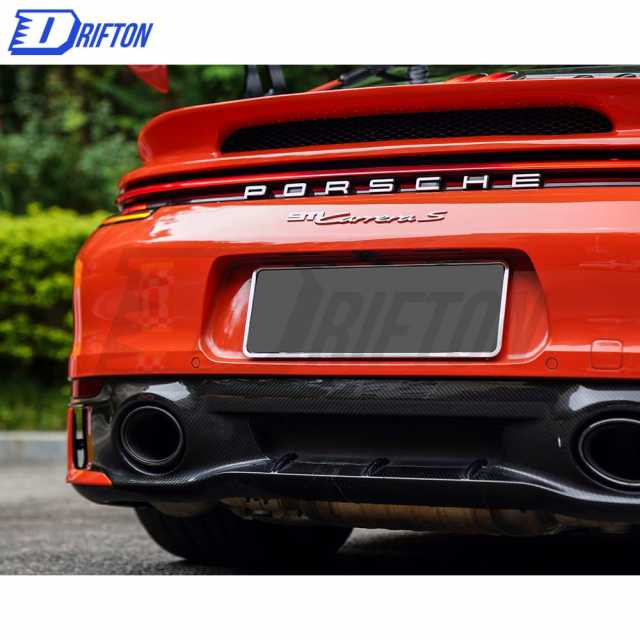 GT3 Style Full Dry Carbon Fiber Rear Spoiler & Engine Cover & Rear Trunk Set For Porsche 911 992 Carrera S 2019-2023