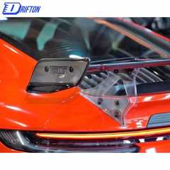 Techart Style Dry Carbon Fiber With Full Primer Rear Spoiler For Porsche 911 992 Carrera S 2019-2023