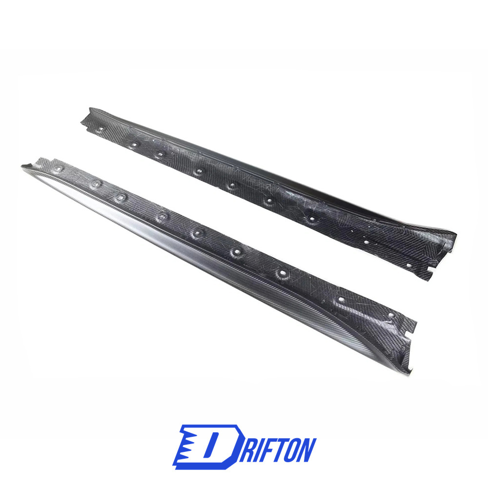 GT3 Style Dry Carbon Fiber Side Skirt For Porsche 911 992 Carrera S 2019-2023