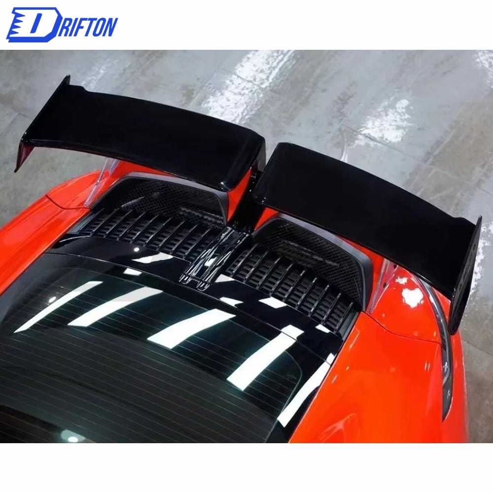 Techart Style Dry Carbon Fiber With Full Primer Rear Spoiler For Porsche 911 992 Carrera S 2019-2023