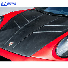 Z007 Style Dry Carbon Fiber Hood For Porsche 911 992 Carrera S 2019-2023
