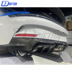 GT3 Style Dry Carbon Fiber Rear Diffuser For Porsche 911 992 Carrera S 2019-2023