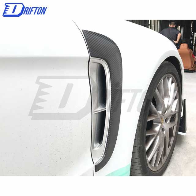 OKING Style Dry Carbon Fiber Fender Side Vent For Porsche Panamera 971 2017-2018