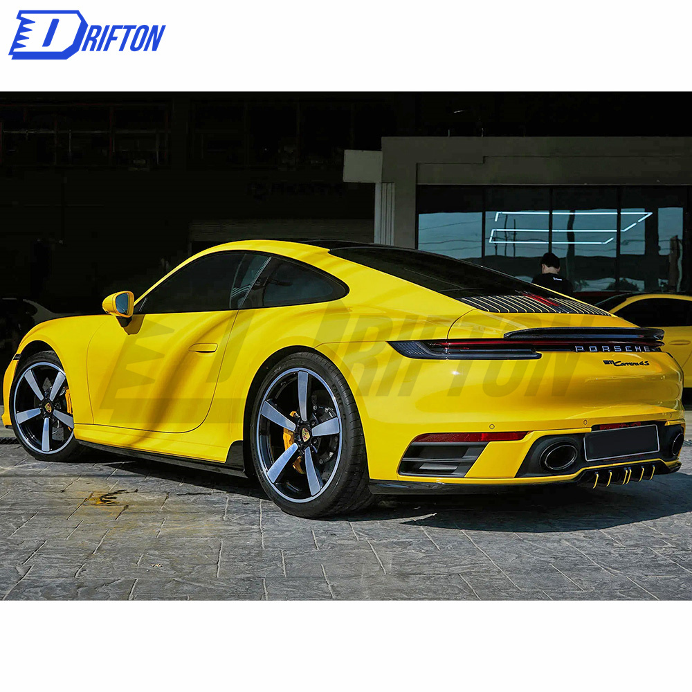 TechArt Style Dry Carbon Fiber Trunk Spoiler For Porsche 911 992 Carrera 2019-2023