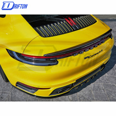 TechArt Style Dry Carbon Fiber Trunk Spoiler For Porsche 911 992 Carrera 2019-2023