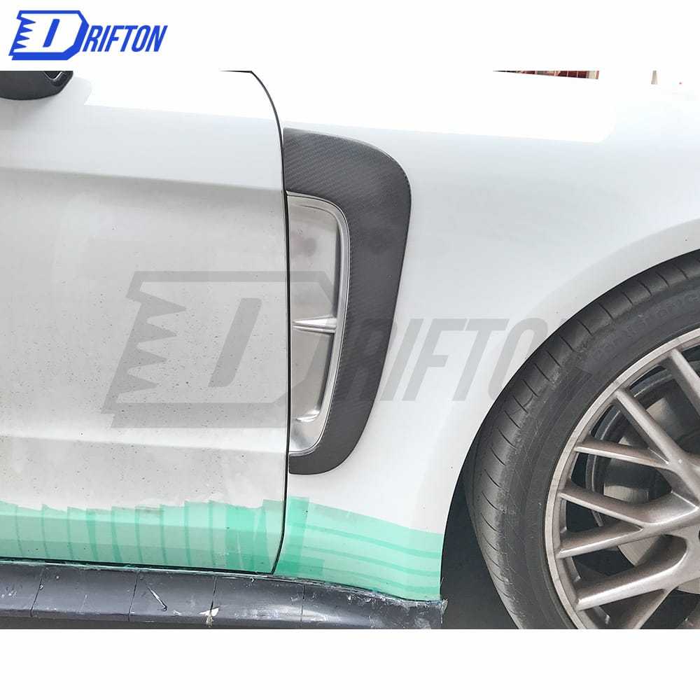 OKING Style Dry Carbon Fiber Fender Side Vent For Porsche Panamera 971 2017-2018