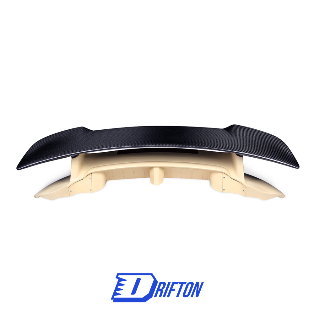 Sport Design Style Dry Carbon Fiber Rear Spoiler With Primer Base For Porsche 911 992 Carrera S 2019-2023