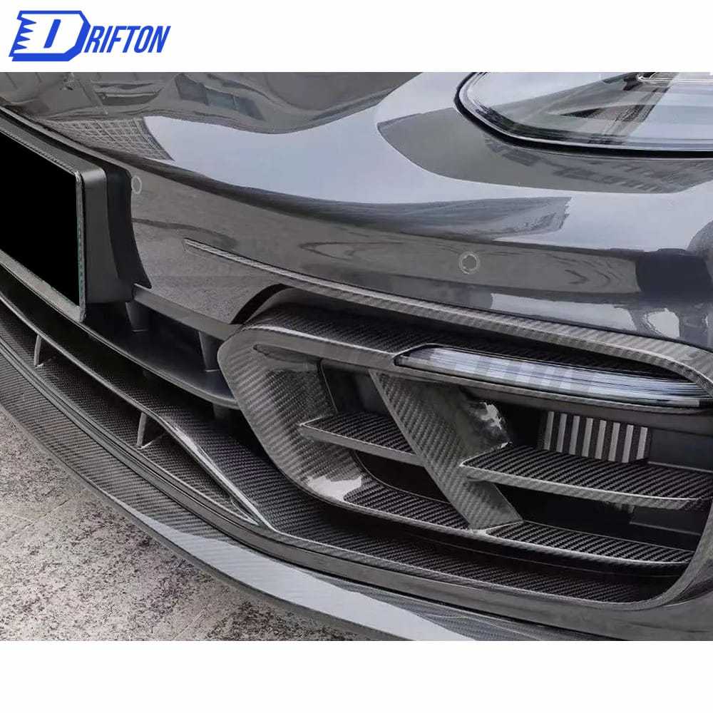 Paktechz Style Dry Carbon Fiber Front Lip Up For Porsche Panamera 971 2017-2018