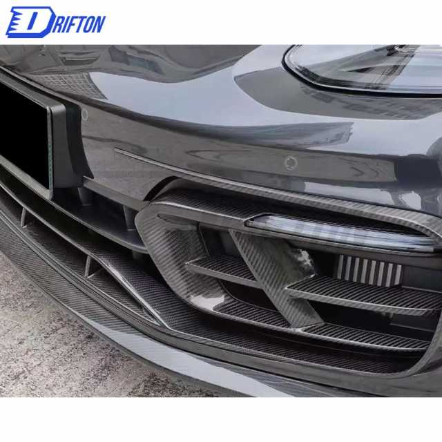 Paktechz Style Dry Carbon Fiber Front Lip Up For Porsche Panamera 971 2017-2018