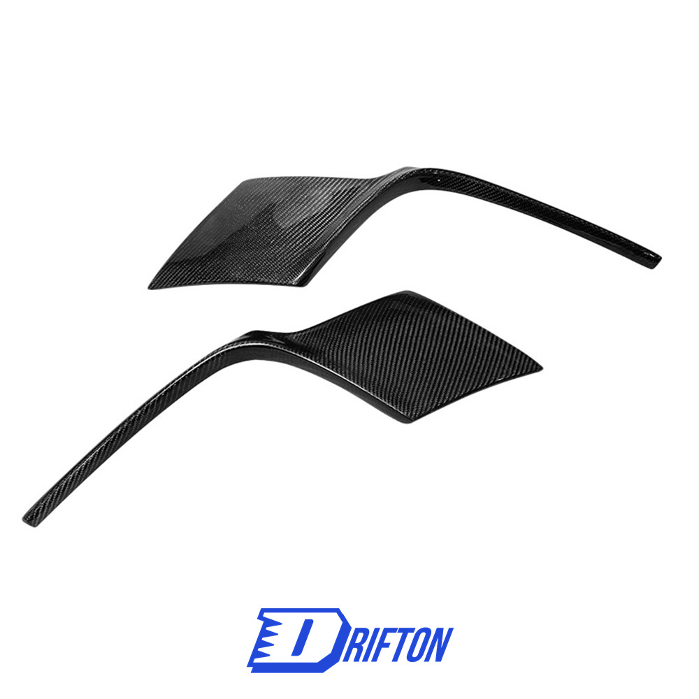 Techart Style Dry Carbon Fiber Rear Bumper Vent Cover Trim For Porsche 911 992 Carrera S 2019-2023