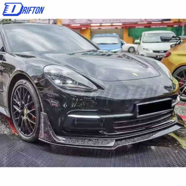 OKING Style Dry Carbon Fiber Front Lip For Porsche Panamera 971 2017-2018