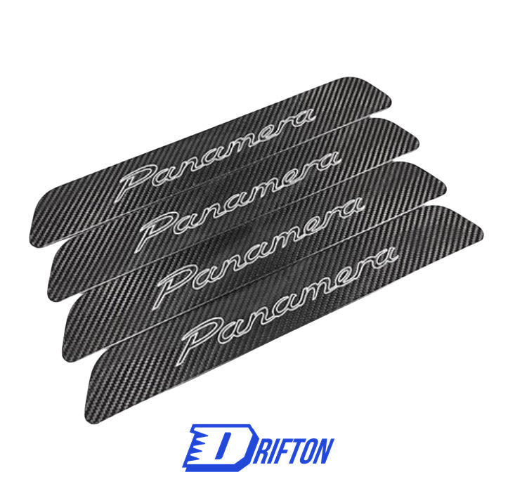 Drifton Style Dry Carbon Fiber Door Sill Entry Guards For Porsche Panamera 971 971.1 971.2 2017-2023