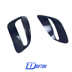 Techart Style Dry Carbon Fiber Side Vent Covers For Porsche 911 992 Turbo S 2019-2023