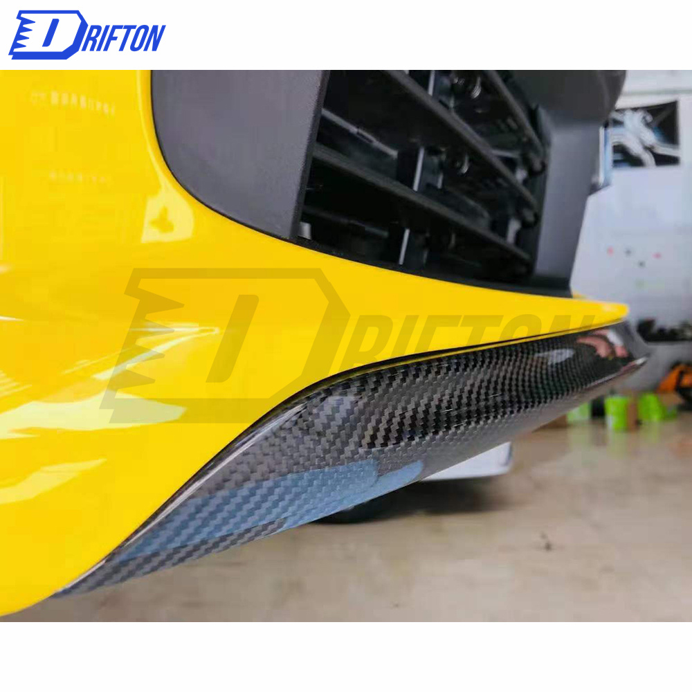 Paktechz Design Dry Carbon Fiber Front Splitter For Porsche 911 992 Carrera S 2019-2023