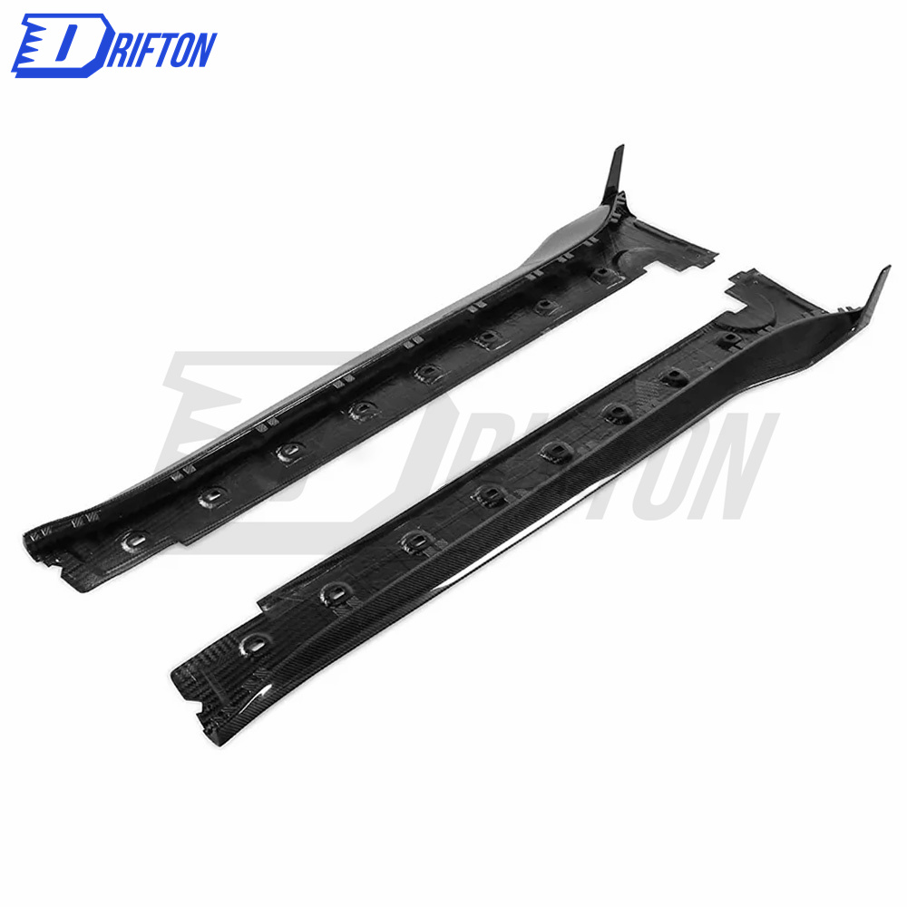 Paktechz Design Dry Carbon Fiber Side Skirt For Porsche 911 992 Turbo S 2019-2023