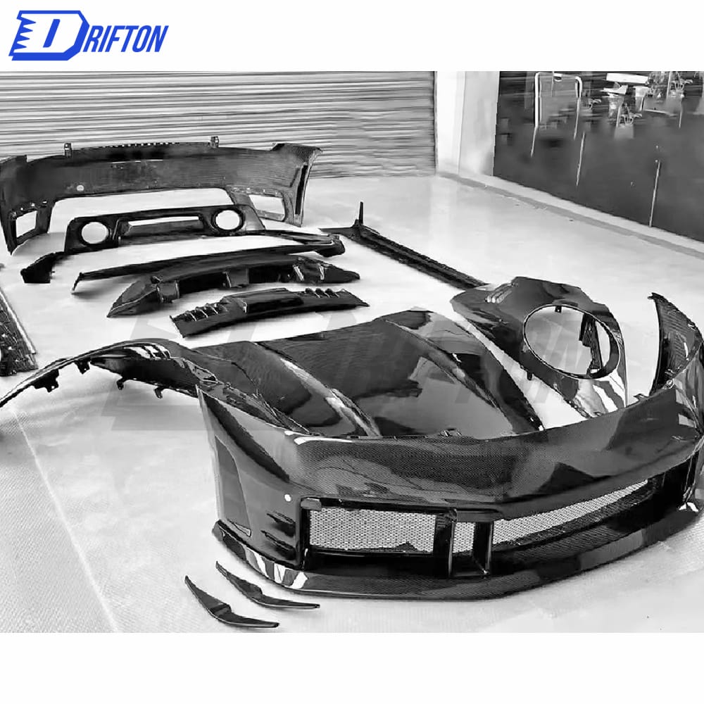 Paktechz Design Dry Carbon Fiber Side Skirt For Porsche 911 992 Turbo S 2019-2023