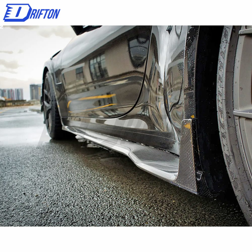 Paktechz Design Dry Carbon Fiber Side Skirt For Porsche 911 992 Turbo S 2019-2023