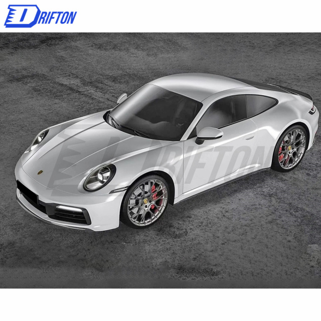 Paktechz Design Dry Carbon Fiber Side Skirt For Porsche 911 992 Carrera S 2019-2023