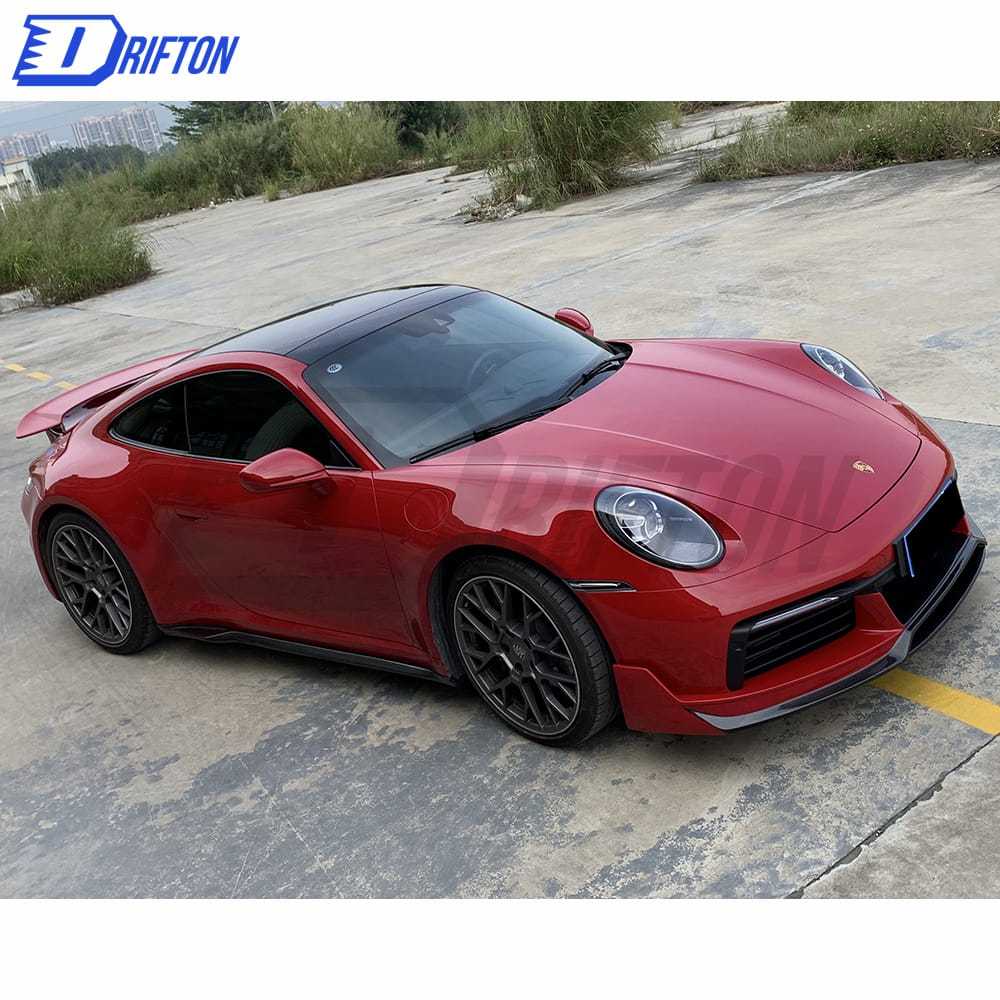 Turbo S Style Dry Carbon Fiber Rear Spoiler Set For Porsche 911 992 2019-2023