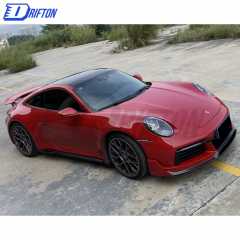 Turbo S Style Dry Carbon Fiber Rear Spoiler Set For Porsche 911 992 2019-2023